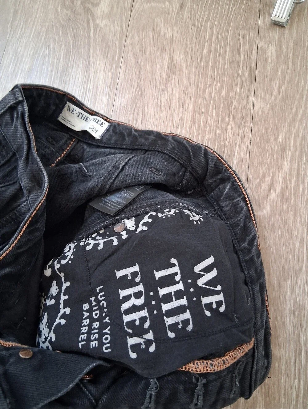 Free People We The Free Lucky You Mid Rise Barrel Soundwave